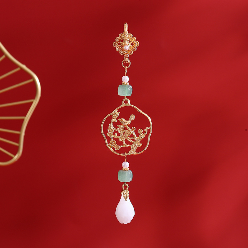 Antigüedades Cheongsam, tendencia nacional, temperamento, temperamento, colgante, broche, ropa de té Hanfu, borlas, retro, maquillaje chino, accesorios para mujeres