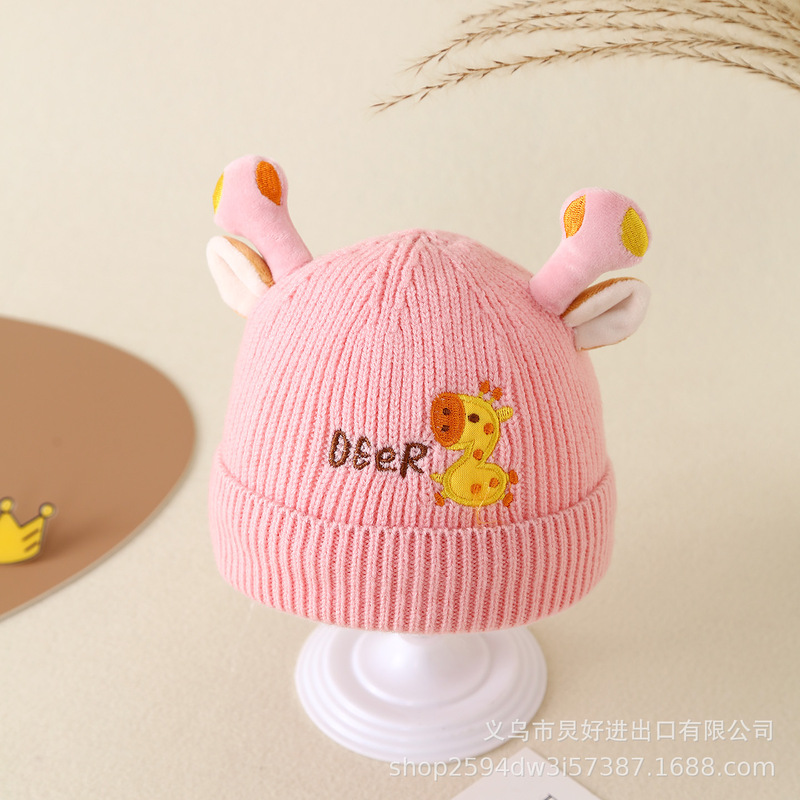新生儿帽子春秋冬季初生胎帽0-12月针织帽婴幼儿小月龄宝宝毛线帽|undefined