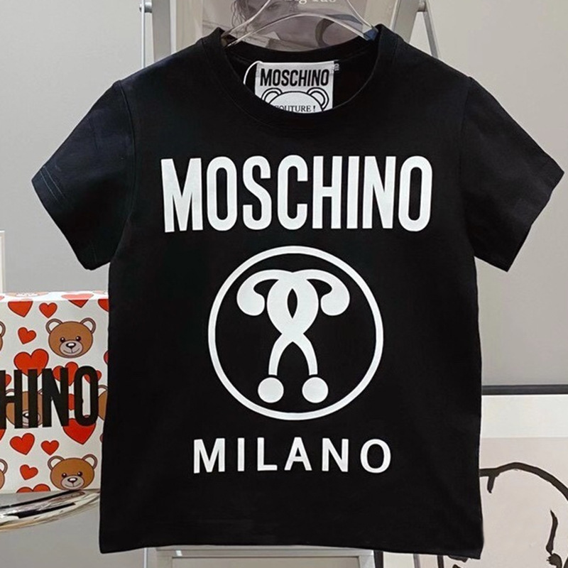 クロスボーダーヨーロッパとアメリカのトレンドブランド春夏新作ラウンドネックプルオーバー親子ベアTシャツ半袖カップルスタイル|undefined
