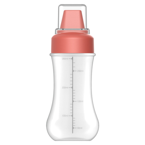 Kitchen with dust-proof cover, five holes, graduated squeeze sauce bottle, salad dressing, ketchup, seasoning, squeeze sauce bottle, cross-border