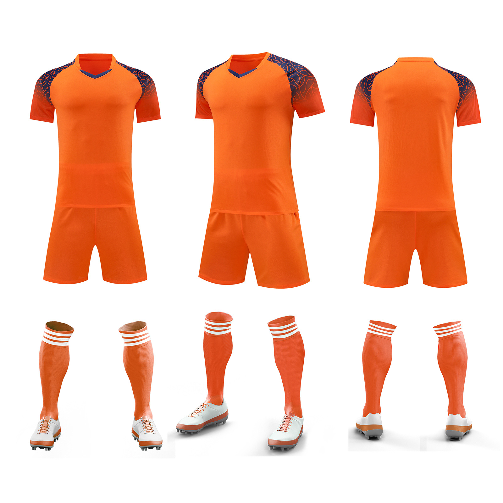 Ropa de entrenamiento de fútbol verano nuevo estudiante adulto ropa de correr al aire libre casual juego de secado rápido ropa de equipo número de impresión ropa de clase
