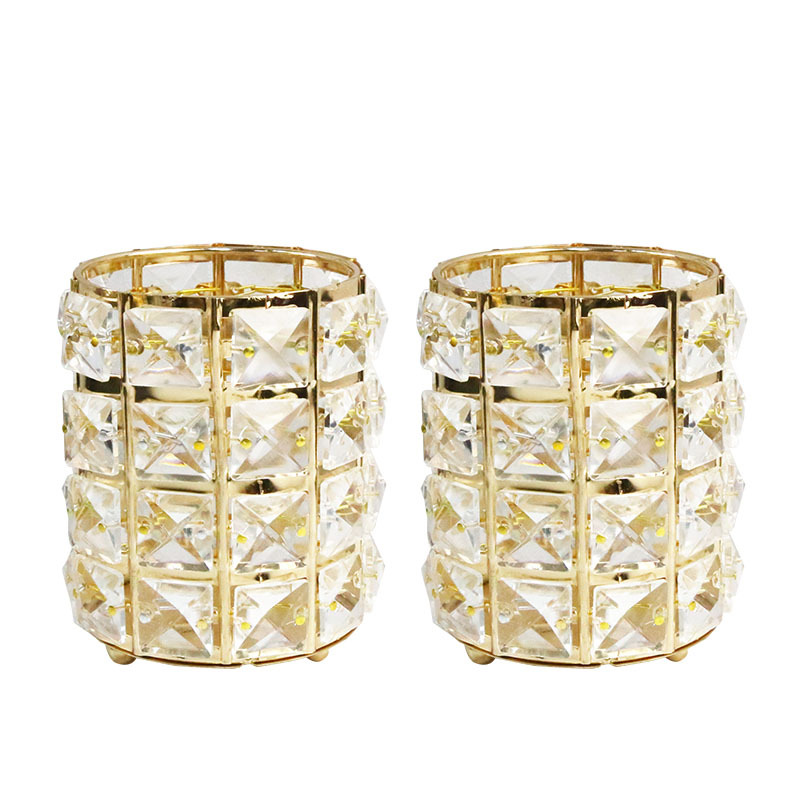 Nordic INS estilo de escritorio decoración maquillaje cepillo Cubo de almacenamiento cubo titular de la pluma de cristal modelo de hierro decoración de la habitación