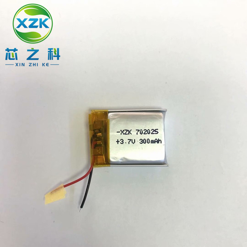 聚合物锂电池702025 3.7V300mah加湿器训狗器蓝牙音箱按摩仪电池