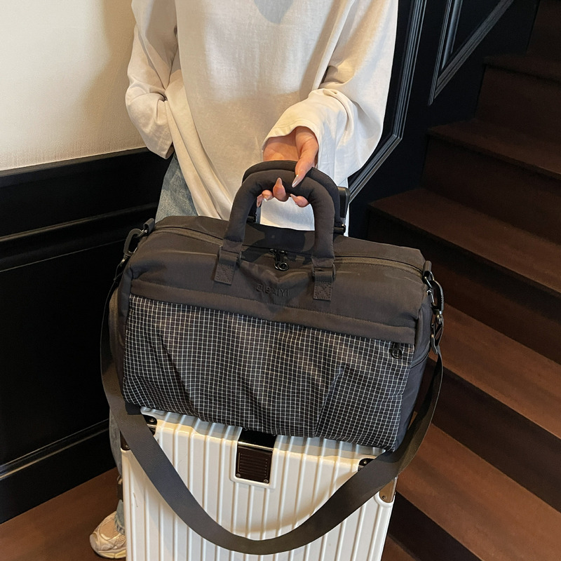 健身包大容量旅行包女时尚轻便手提斜挎运动健身包短途旅游收纳行|undefined