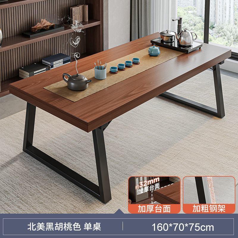 Mesa de té de madera sólida combina una mesa de cinco sillas mesa de té nueva mesa de mesa de mesa de té de oficina de negocios de estilo chino mesa de té