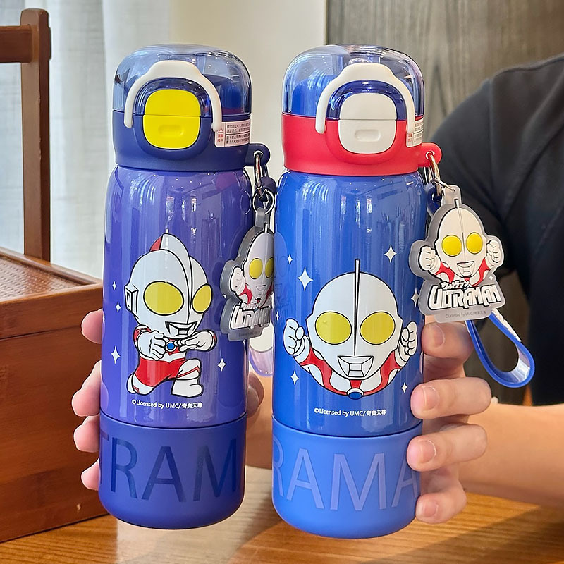 ウルトラマン 子供用魔法瓶カップ 2025年新作 男の子用 学校専用ウォーターカップ 幼稚園 小学生 ストローケトル|undefined