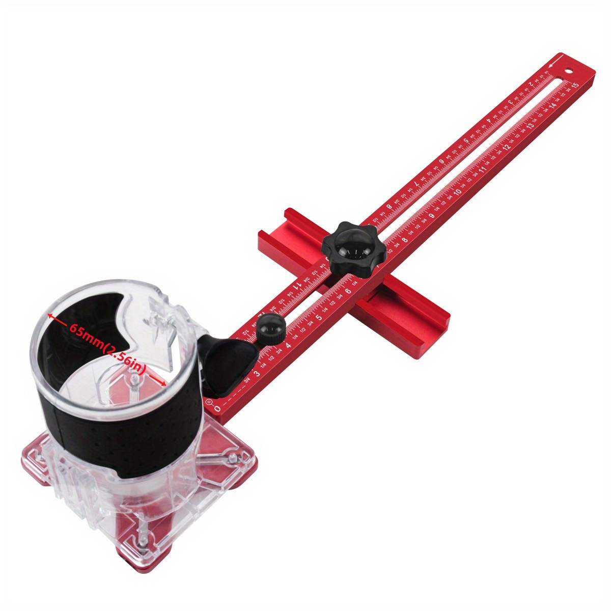 Herramienta de ranura ajustable para carpintería de corte de bordes y fresado redondo de aleación de aluminio británico