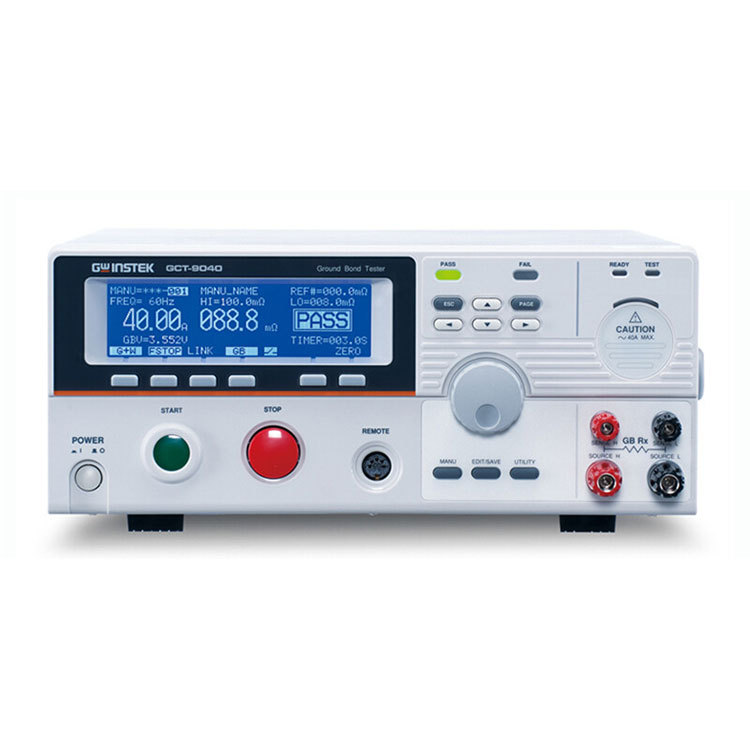固纬 GCT-9040 交流接地电阻测试仪 40A交流接地阻抗测试仪
