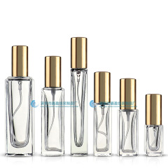 透明角形スプレーボトル5ml 8ml 10ml 20ml 30ml香水瓶分注瓶厚い底ガラスサンプル瓶