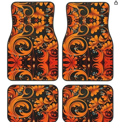 Car Floor Mats Four-Piece – Universal Foot Pad - 1-143-color-54-3344cm-two-piece-set