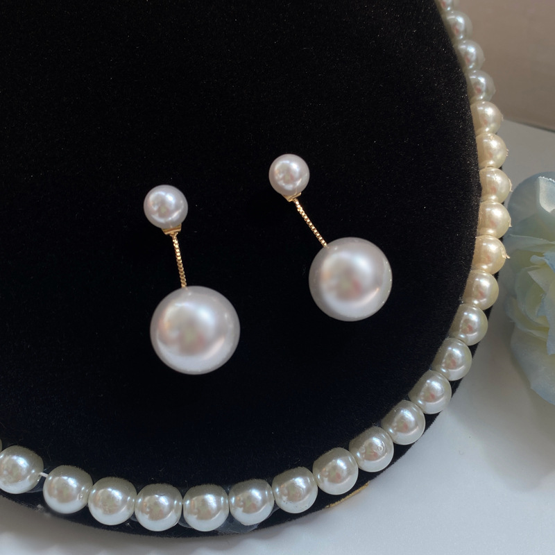 Elegant Geometric Imitation Pearl Alloy Earrings display picture 3