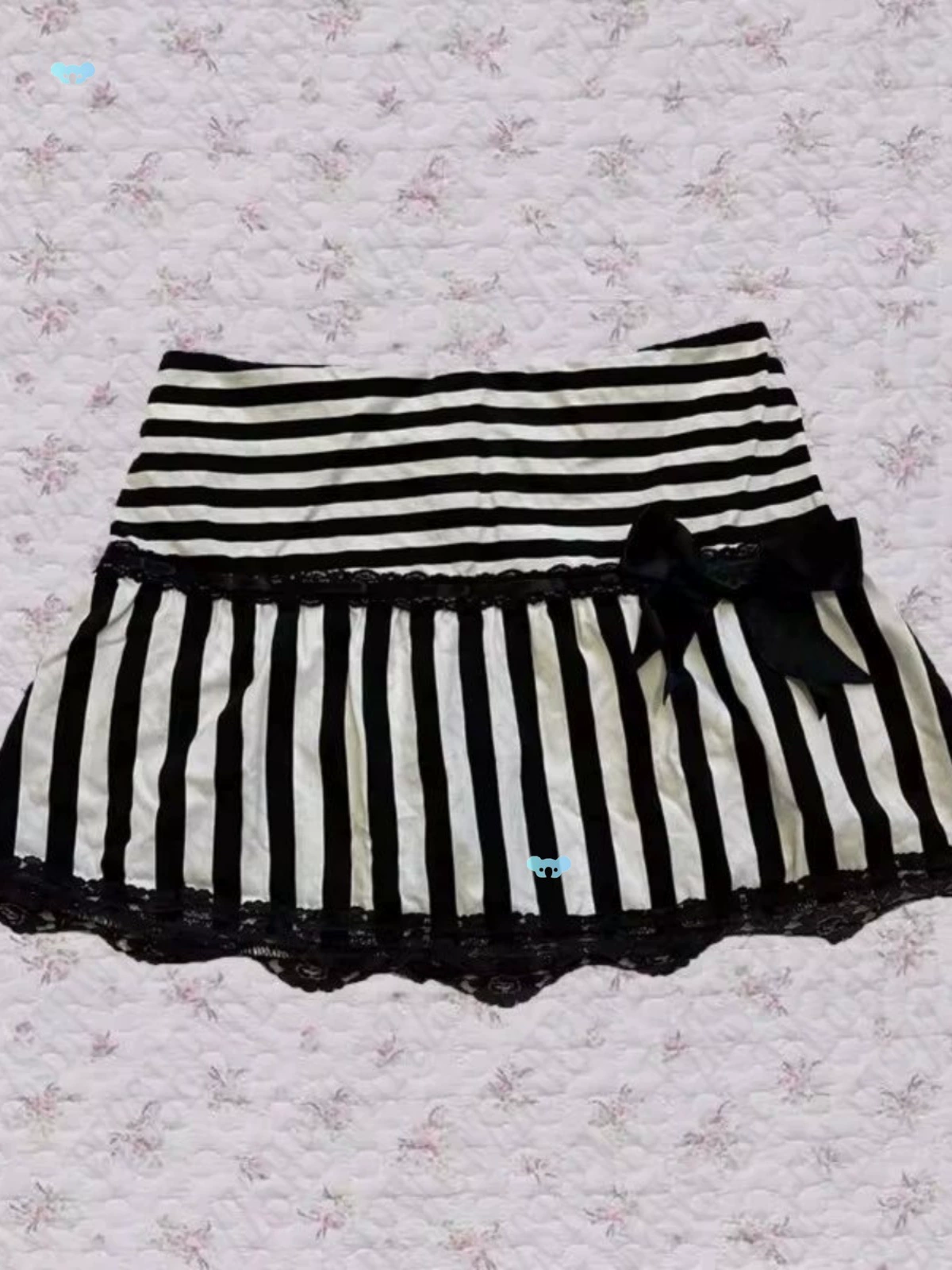 Милая полосатая кружевная сексуальная мини-юбка в полоску, милая кружевная сексуальная мини-юбка для похудения