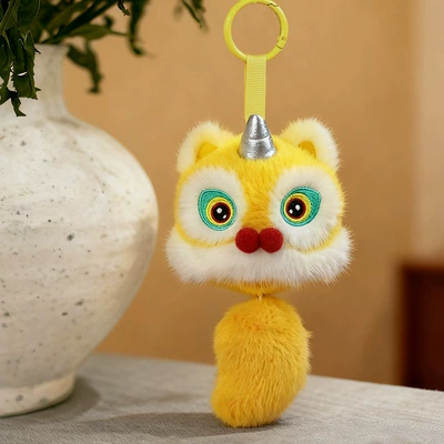 National Tide Lion Wake New Oyuncaq yastıqlar - yellow-lion-pendant-15cm30g