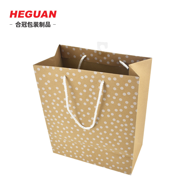 手提白卡纸袋批发鞋子购物包装加印logo宣传礼品袋通用服装手提袋