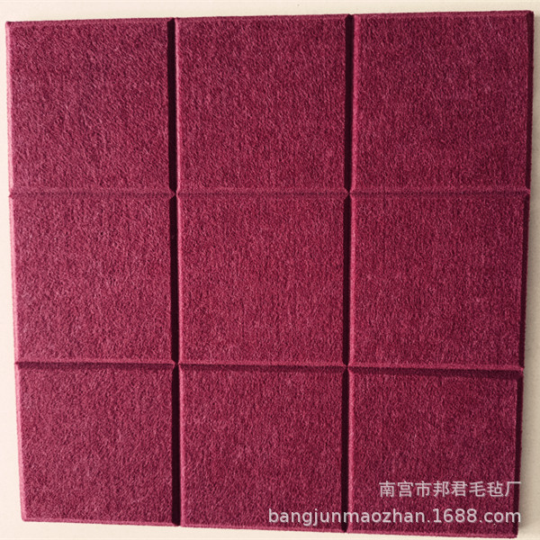 9mm grueso fieltro etiqueta de la pared nueve rejilla tablero de mensajes de Kindergarten trabaja tablero de exhibición de color DIY foto de la pared de fondo