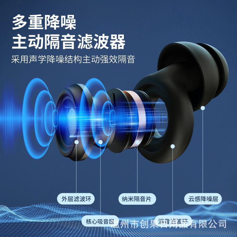 新款超强滤波器耳塞 专用学生宿舍睡眠降噪静音隔音睡觉 |undefined