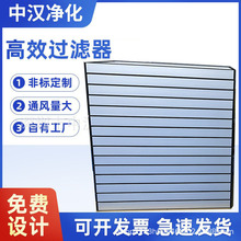 FFU高效板式过滤器无隔板洁净室空气无尘滤芯