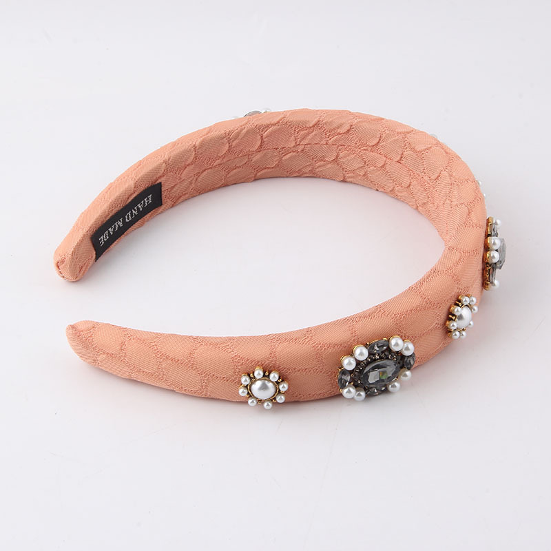 Simple Style Geometric Flower Rhinestone Inlay Artificial Rhinestones Pearl Hair Band display picture 2