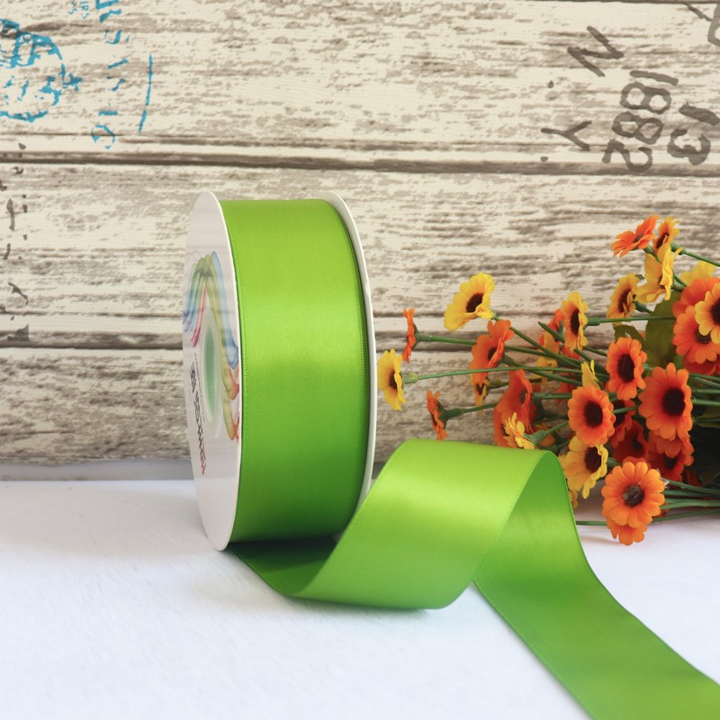 Cinta de satén de doble cara de 4 cm para manualidades, cinta de poliéster, cinta para flores, cinta de seda, cinta para decoración de pasteles, cinta para cajas de regalo, accesorios para el cabello, lazos para regalo image 28