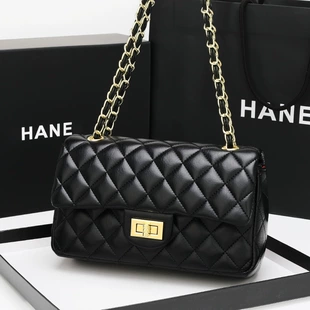 Цепочка, универсальная сумка через плечо, сумка-плечо, в стиле Chanel, сумка на цепочке, премиум, натуральная кожа
