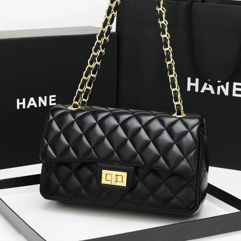 Цепочка, универсальная сумка через плечо, сумка-плечо, в стиле Chanel, сумка на цепочке, премиум, натуральная кожа