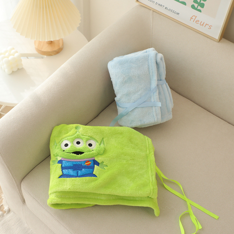 Manta de ocio de dibujos animados lindo manta de siesta de oficina estudiante dormitorio felpa manta Coche