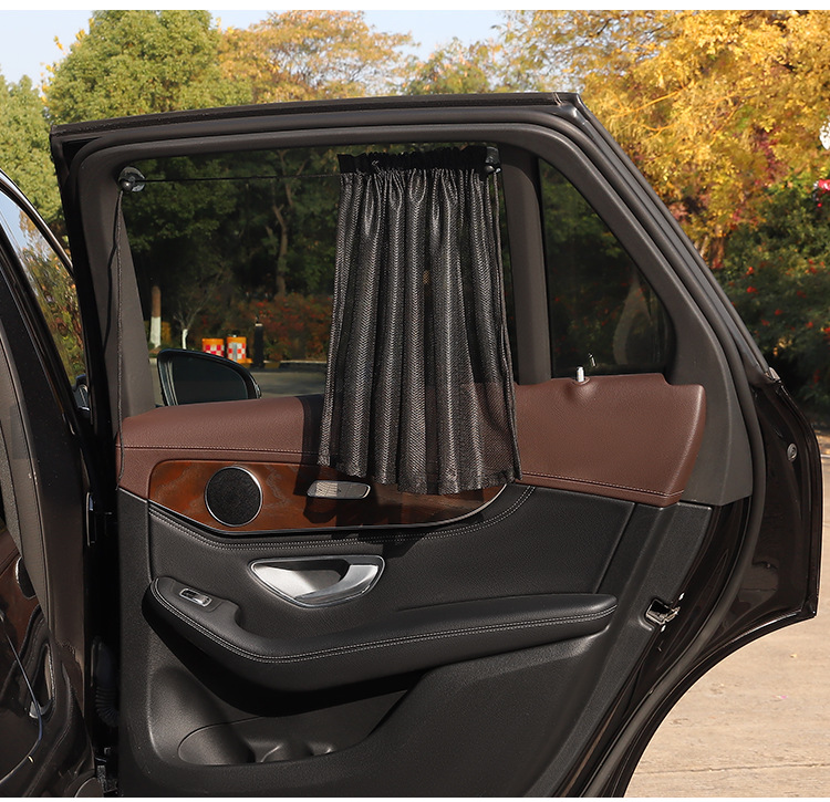 Car Curtain Sunshade Suction Cup Universal Mesh Car Sun Protection and Heat Insulation Car Side Window Privacy Curtain