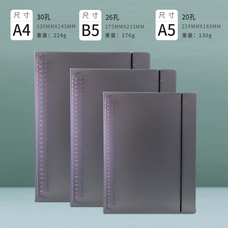 A5/20 홀/블랙 빈 클립 스트랩