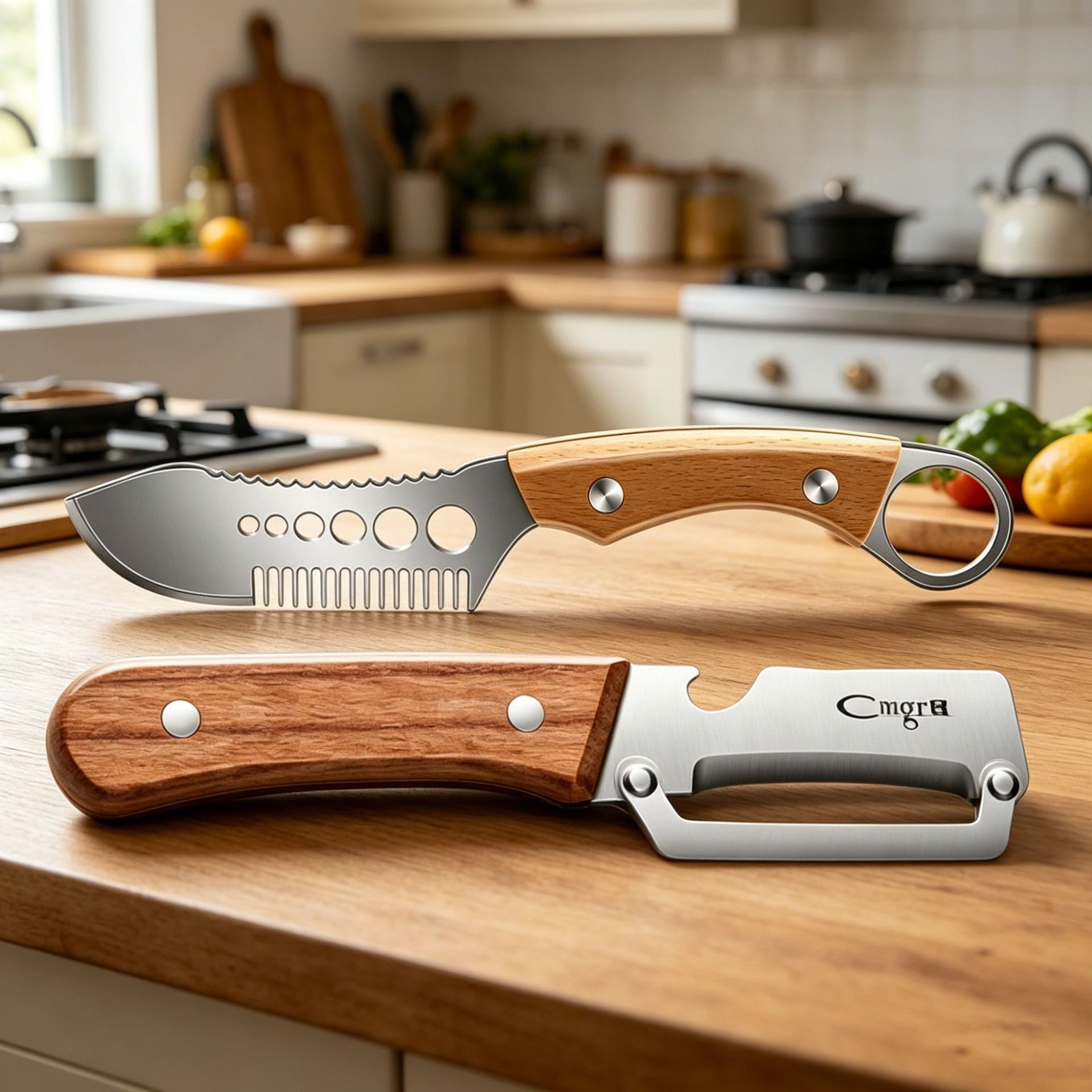 cuchillo de cebollas, cuchillo de alambre de acero inoxidable, cuchillo de corte de verduras, cortador de cebollas multifuncional de cocina