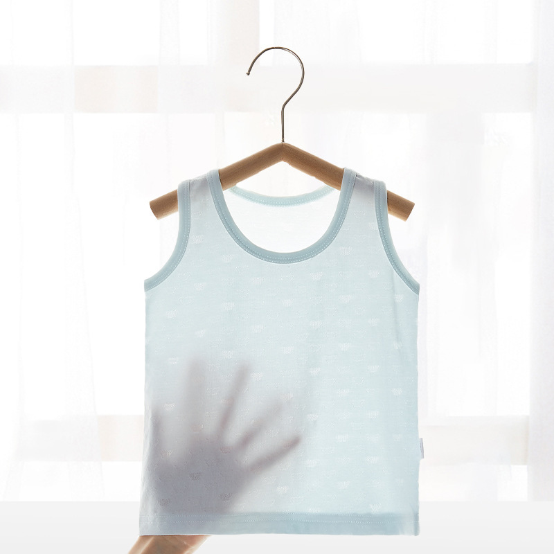 赤ちゃんの赤ちゃんのベスト夏の薄いモデルのモーダルの子供のノースリーブキャミソールの新生児の下の服の赤ちゃん