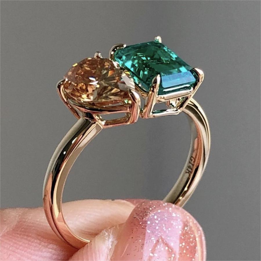 Simple Style Heart Shape Alloy Inlay Zircon Women's Rings display picture 2