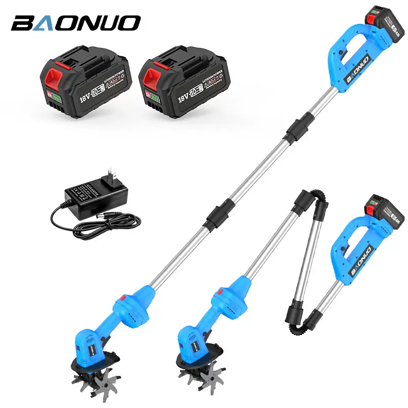 微耕机家用花盆翻土松土施肥电动锄头盆景花园除草手持小型耕地机