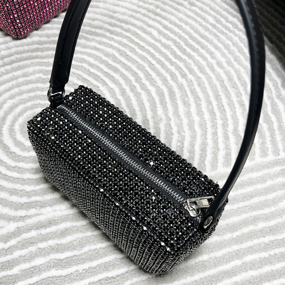 Borsa da donna transfrontaliera piena di diamanti borsa a tracolla borsa a tracolla con strass lucidi borsa da donna fatta a mano borsa da donna con diamanti_voghion.com
