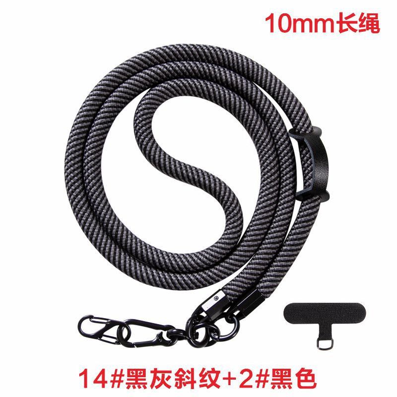 携帯電話のストラップの斜め掛けの10mmの首掛けの太い編みの携帯電話のストラップの多機能の斜め掛けのストラップのポリエステルの携帯電話のストラップ|undefined