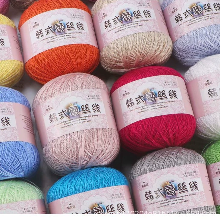 № 8 кружевная вязаная крючком нить Тонкая нить из чистого хлопка льняная нить летняя ледяная шелковая нить ручной работы сделай сам тканый платок шерсть