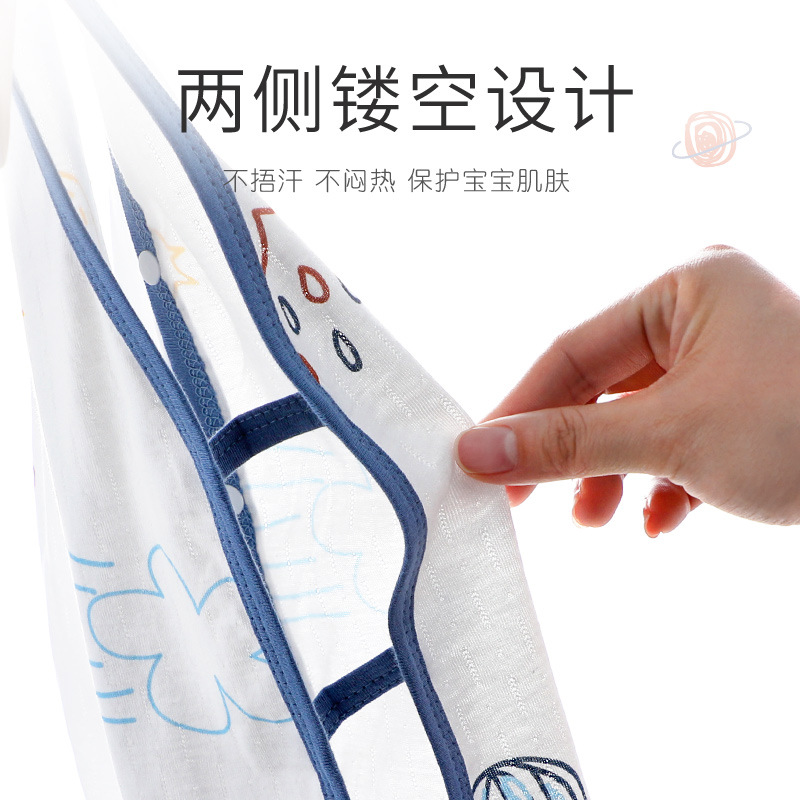 조끼 헤어 옷  점프 수트 여름 소년 소녀를위한 얇은 민소매 피파 옷 순수 면 오프닝 옷