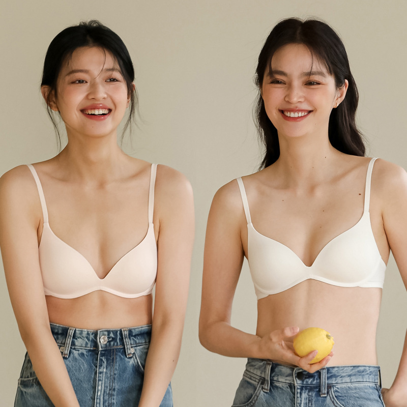 Authentic Zhi Qu Small Bust Push-Up Bra for Women, French Triangle Cup, Seamless, Wireless, Sexy White Bra Authentic Zhi Qu Small Bust Push-Up Bra for Women, French Triangle Cup, Seamless, Wireless, Sexy White Bra