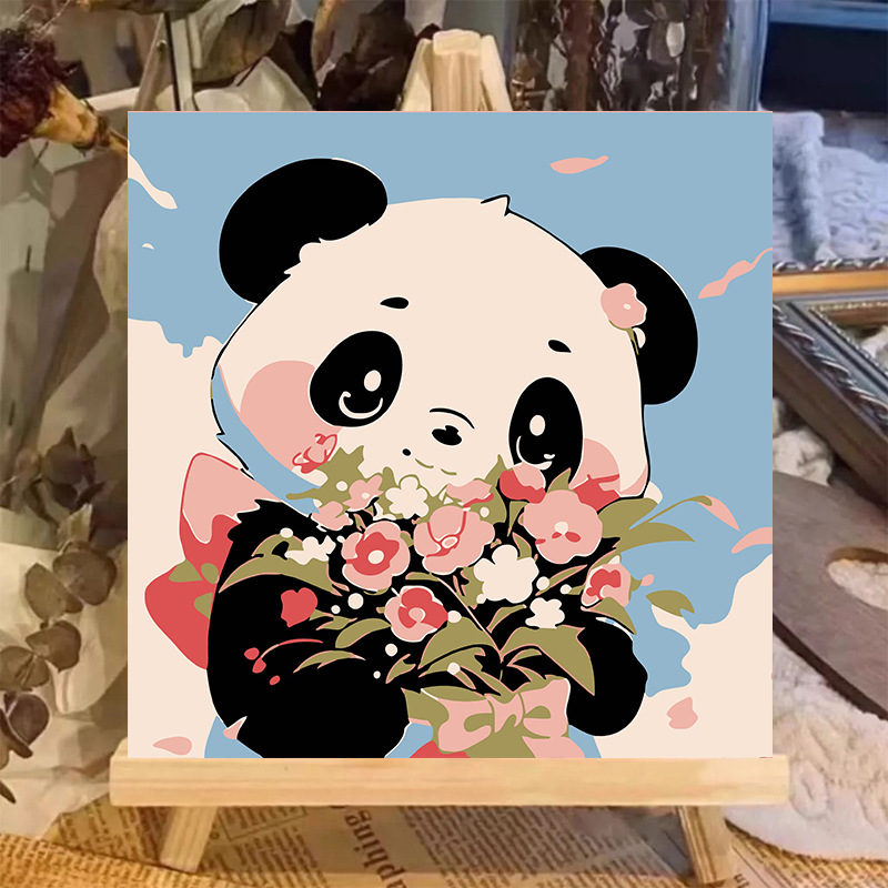Pintura al óleo digital animal 20 * 20 dibujos animados pintados a mano para curar la pintura pintada a mano pintada al por mayor pintada a mano image 68