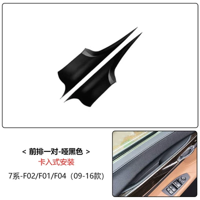 Suitable for Bmw F01 F02 Door Handle Cover, 7 Series Door Handle Cover, 7 Series Car Door Handle Quick-Install Version (Armrest, handle, handle) - black-front-door-1-pair-pull-gloves