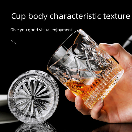 Bar KTV Beer Mug Octagonal Cup Thick Whiskey Glass Home Creative Crystal Liquor Cup Spirits Cup