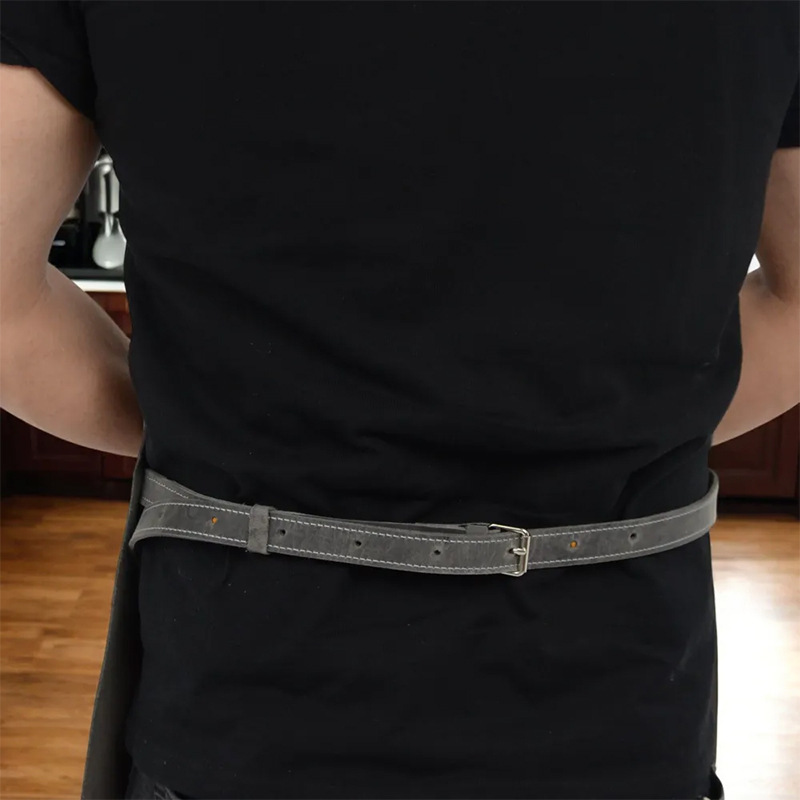 Amazon transfronterizo nuevo delantal impermeable PU cuero barbacoa al aire libre delantal ropa de trabajo fabricantes al por mayor