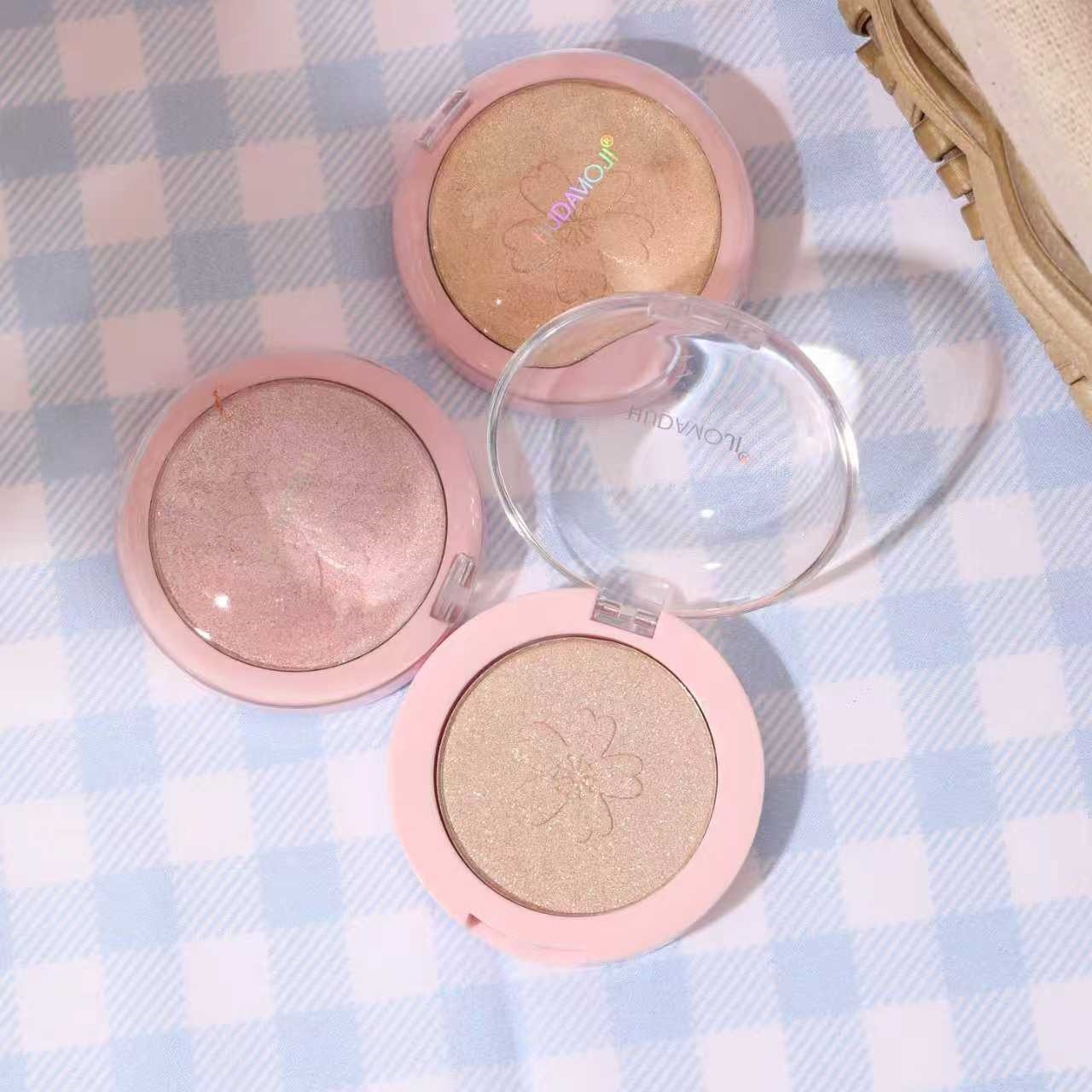 Luz de cerezo natural brillante estereoscópica perlada flash de seda reclinada reparación de maquillaje transfronterizo en stock al por mayor