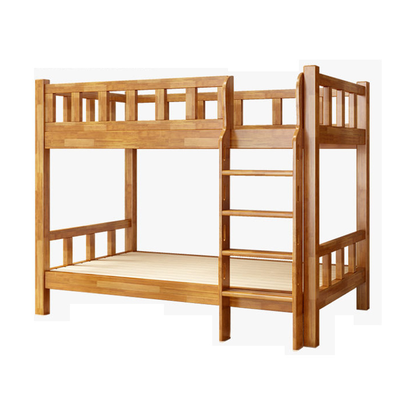School Dormitory Bunk Bed Solid Wood Bed High and Low Bed Mother Bed Staff Dormitory Bed Small Apartment Children's Bed