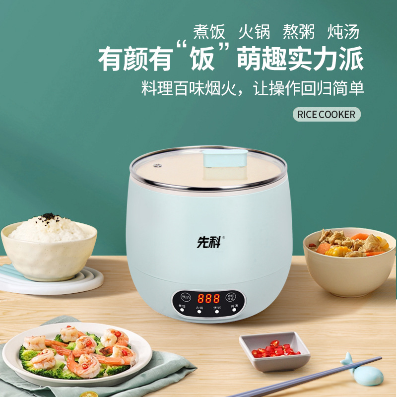 Skyworth Mini Electric Rice Cooker Household Factory Wholesale Smart Multifunction Non-stick Pot Rice Cooker for 1-2 People