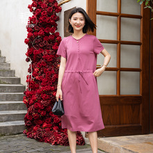 YUN韫减龄连衣裙设计感显瘦连衣裙女2025春夏新款气质小众裙子