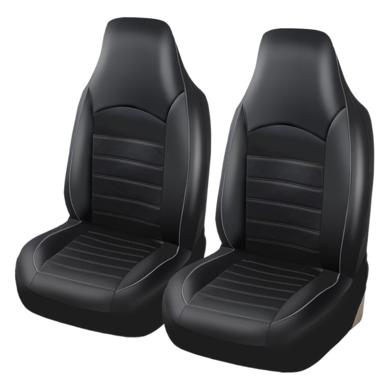 Cubierta de asiento de coche de comercio exterior universal cubierta de una sola pieza de cuero de la PU de cuero doble asiento delantero de la venta caliente cuatro estaciones universal
