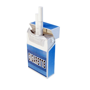 Paper Cigarette Box Empty Export Custom Style White Card Printing Empty Packaging Cigarette Box Wholesale