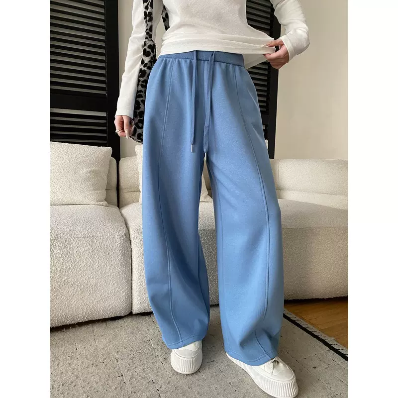 司南 早春新款 解构分割设计感抽绳松紧腰运动风休闲卫裤 SN8636