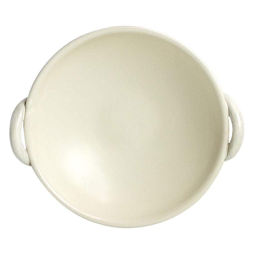 Cazuela gruesa práctica, olla de cerámica de alto valor, papilla resistente a altas temperaturas, con mango que no es fácil de romper, vajilla de caldera de fuego doméstica