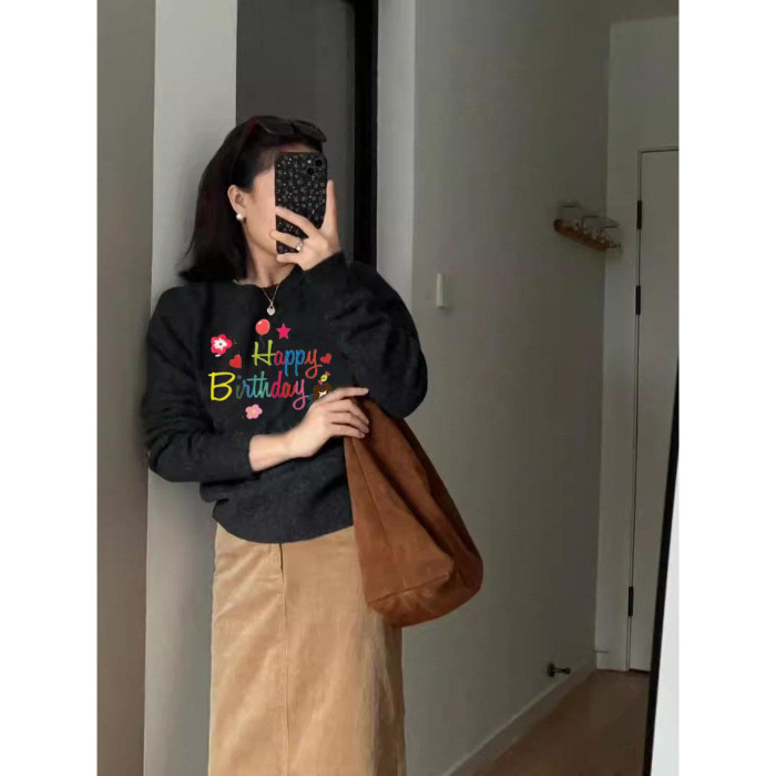 重工刺绣冬季新款针织复古绣花毛衣女秋冬韩系慵懒高级感内搭上衣|undefined